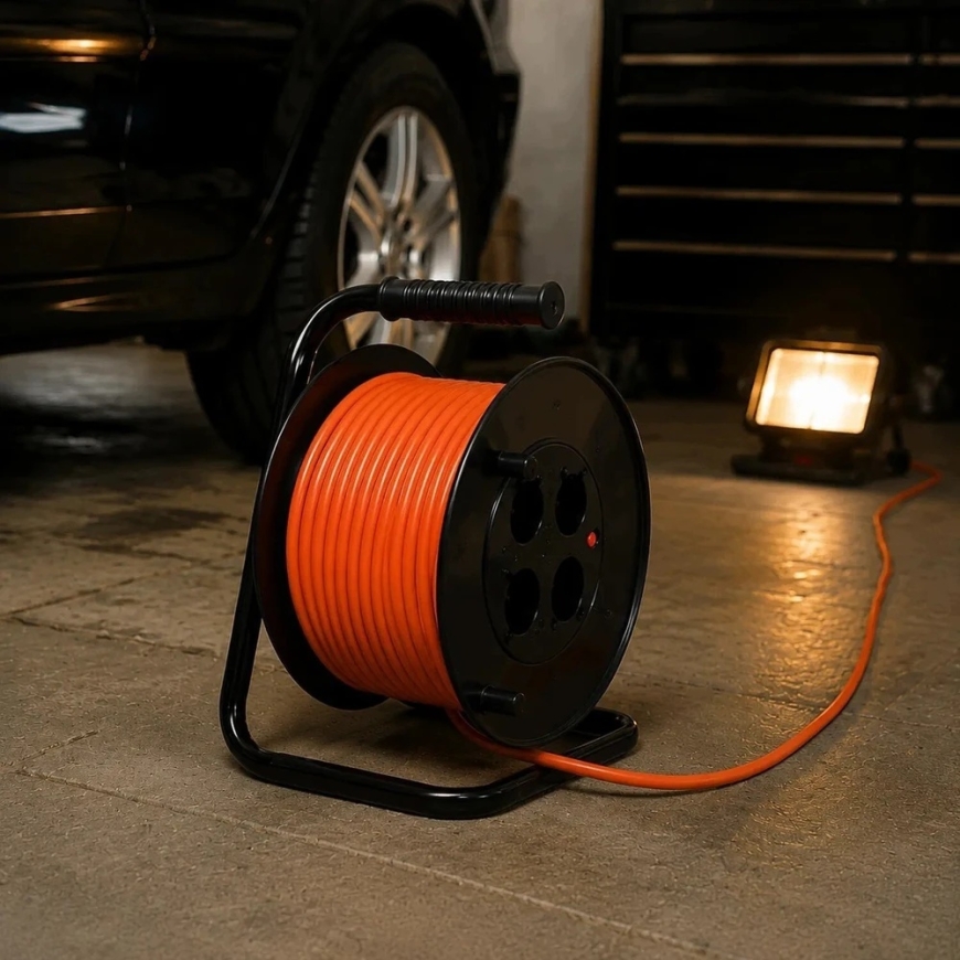 EXTRALINK POWERLINK PIKENDUSKAABEL RULLIL 50M Z MAASTIK 4 PESA – 5