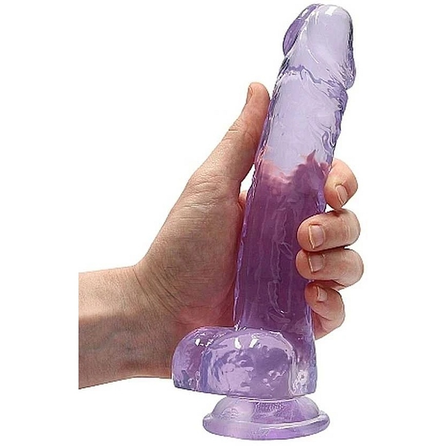 Realrock By Shots Realrock Suur lilla dildoga, imav tass ja munandid 21cm – 3