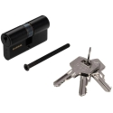 PSG 63.63030.MC brass cylinder insert 30/30, color black PSG 63.63030.MC brass cylinder insert 30/30, color black