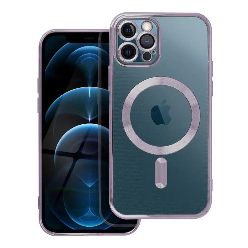 Electro Mag telefoni ümbris MagSafe toega iPhone 12 Pro lilla