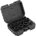 Toya Sa Poland Socket Set | E-Type Plus | 1/4", 3/8", 1/2" | EP4–EP32 | 19 pcs. (YT-05197) Toya Sa Poland Socket Set | E-Type Plus | 1/4", 3/8", 1/2" | EP4–EP32 | 19 pcs. (YT-05197)