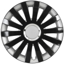 Leoplast 15" melnā-sudraba automašīnas riteņa vāks Leoplast 15" melnā-sudraba automašīnas riteņa vāks