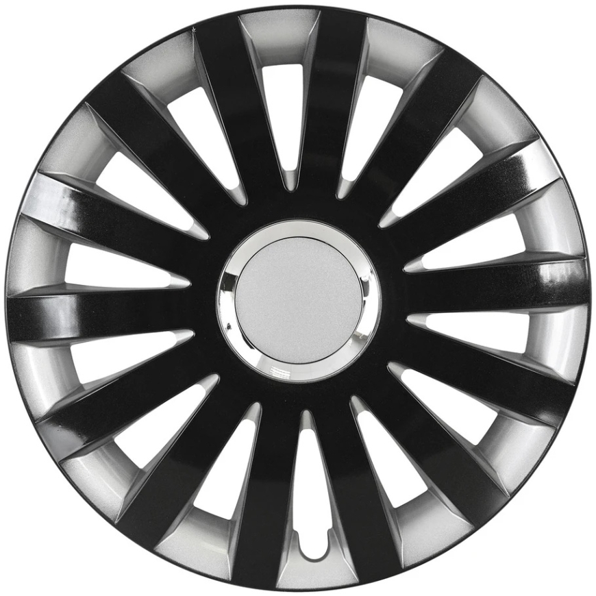 Leoplast 15" melnā-sudraba automašīnas riteņa vāks – 2
