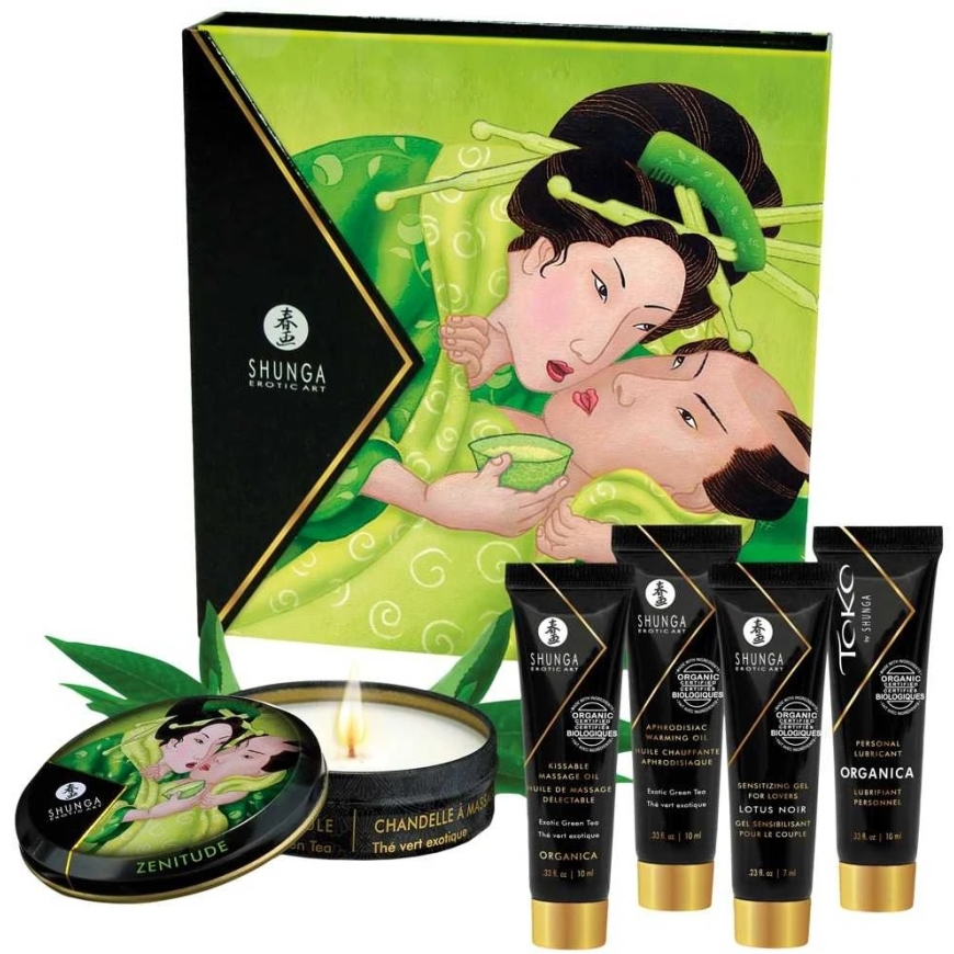 Geisha Secret Kit Exotic Green Tea Massage Set