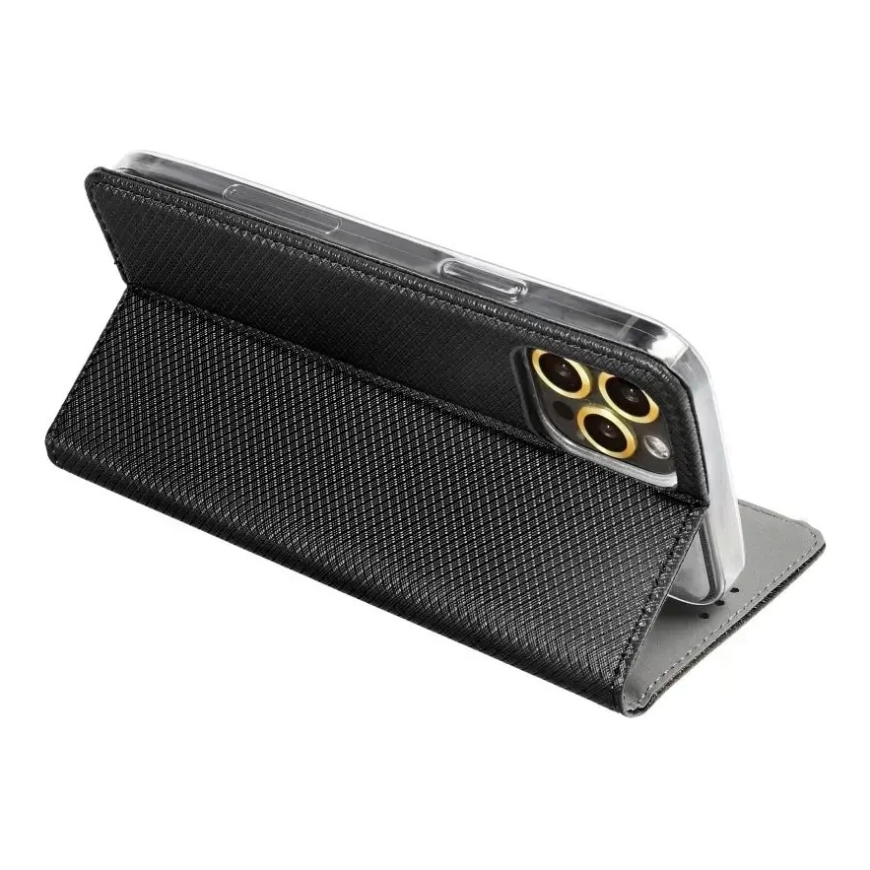 SMART CASE knyginio tipo telefono dėklas iPhone 16 juodas – 3