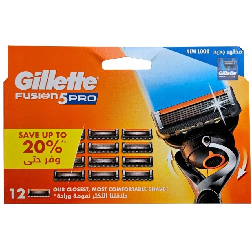 Запасные лезвия для бритвы Gillette Fusion5 Pro, 12 шт.