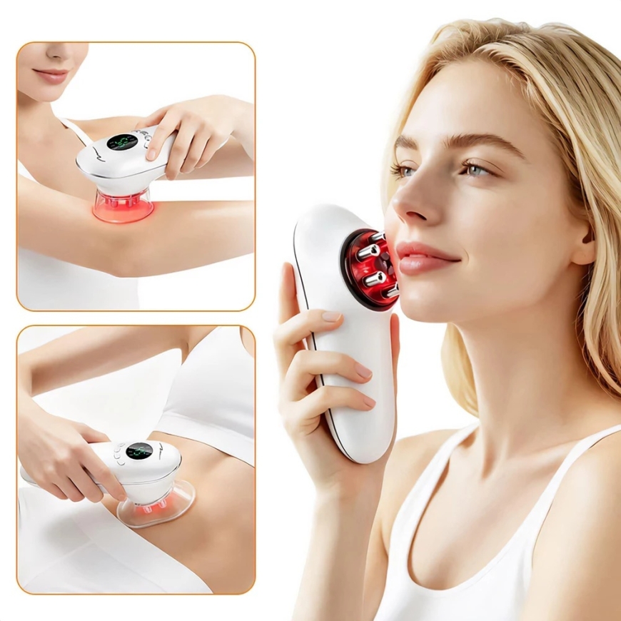 Media-Tech LIPO CELLULITE EMS – Pretcelulīta, ādu stingrinoša un atjaunojoša sejas un ķermeņa masāžas ierīce, izmantojot vakuuma – 2