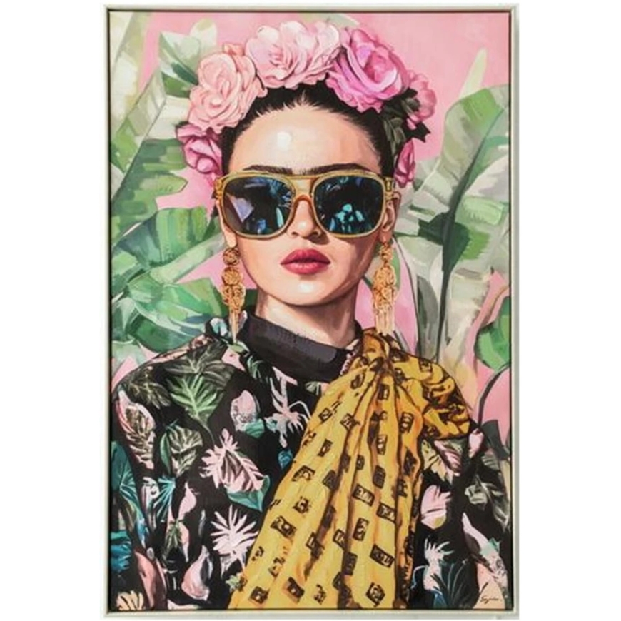 Home4You Rāmēts Glezna "FAMOUS", 82,5×122,5 cm, "Frida"