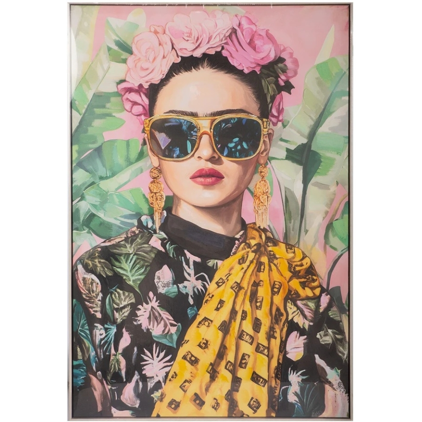 Home4You Rāmēts Glezna "FAMOUS", 82,5×122,5 cm, "Frida" – 2