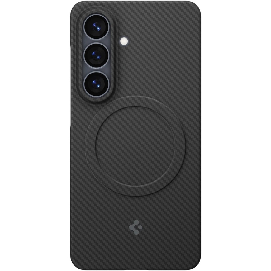 Spigen Air Skin Aramid MagSafe vāciņš, melnā krāsā – Samsung Galaxy S26+ – 3