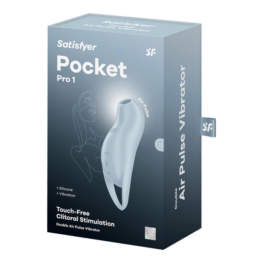 Satisfyer Pocket Pro 1 klitoristimulaattori paineaaltojen kanssa Sininen – 2