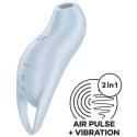 Satisfyer Pocket Pro 1 Clitoral Stimulator with Pressure Waves Blue Satisfyer Pocket Pro 1 Clitoral Stimulator with Pressure Waves Blue