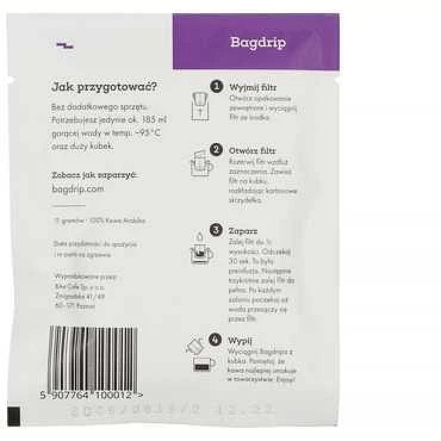 Bagdrip - Etiopijos dėžutė - 8 paketėliai – 4