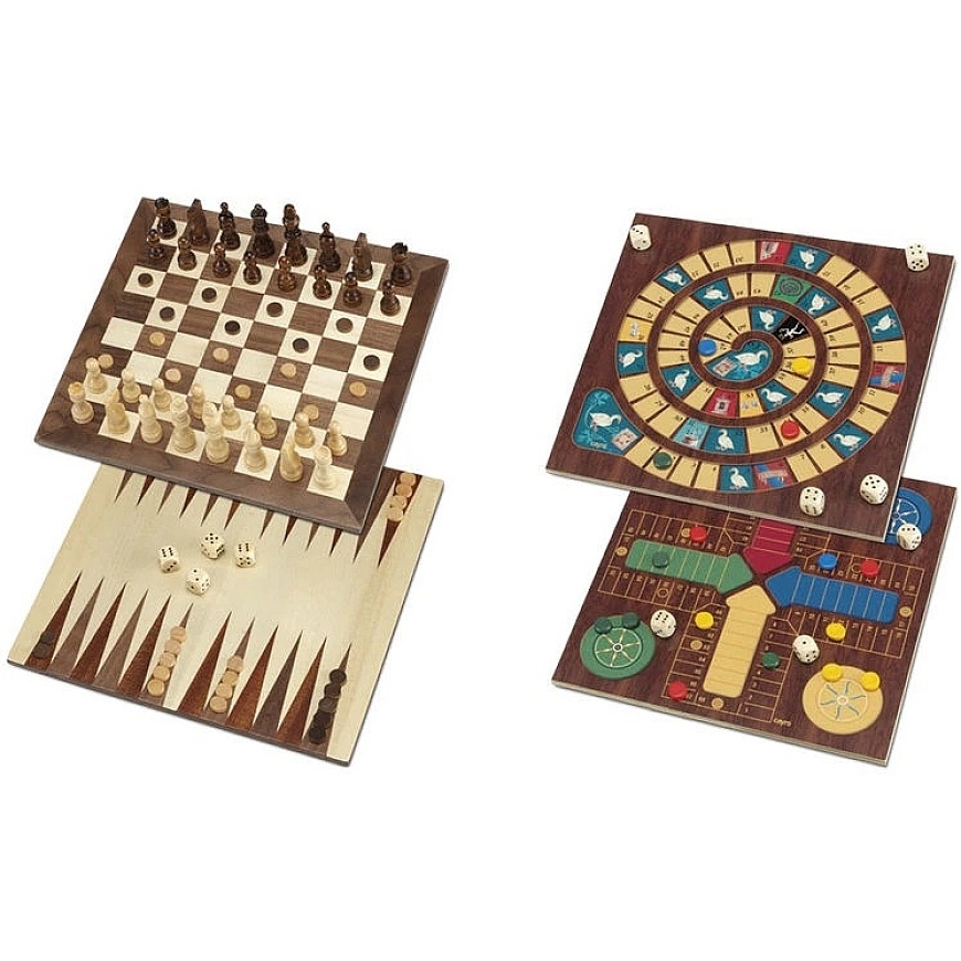 5 osan lautapeli-setti Cayro Plus Puu 29 x 29 cm – 4