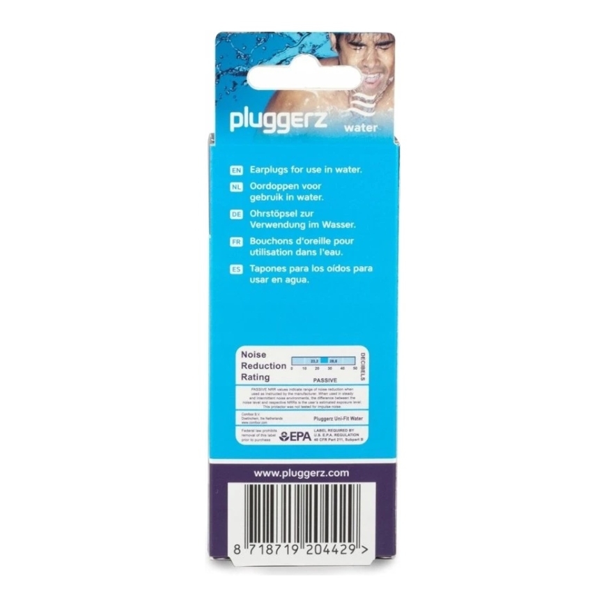 IVY Pluggerz, Vesitiivis, 4 kpl, Aikuisille ja lapsille, Uimakumit, Korvatulpat, 4 kpl. – 3