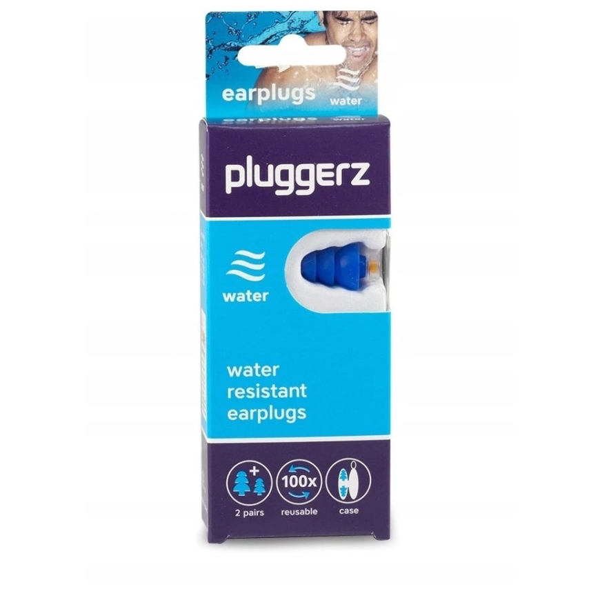 IVY Pluggerz, ūdensizturīgs, 4 gab., Pieaugušajiem un bērniem, Peldēšanas auss aizbāžņi, Auss aizbāžņi, 4 gab. – 4