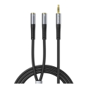 Orico AX2 audio adapteris mini jack 3.5 mm austiņu un mikrofona sadalītājs 1 m - melns Orico AX2 audio adapteris mini jack 3.5 mm austiņu un mikrofona sadalītājs 1 m - melns