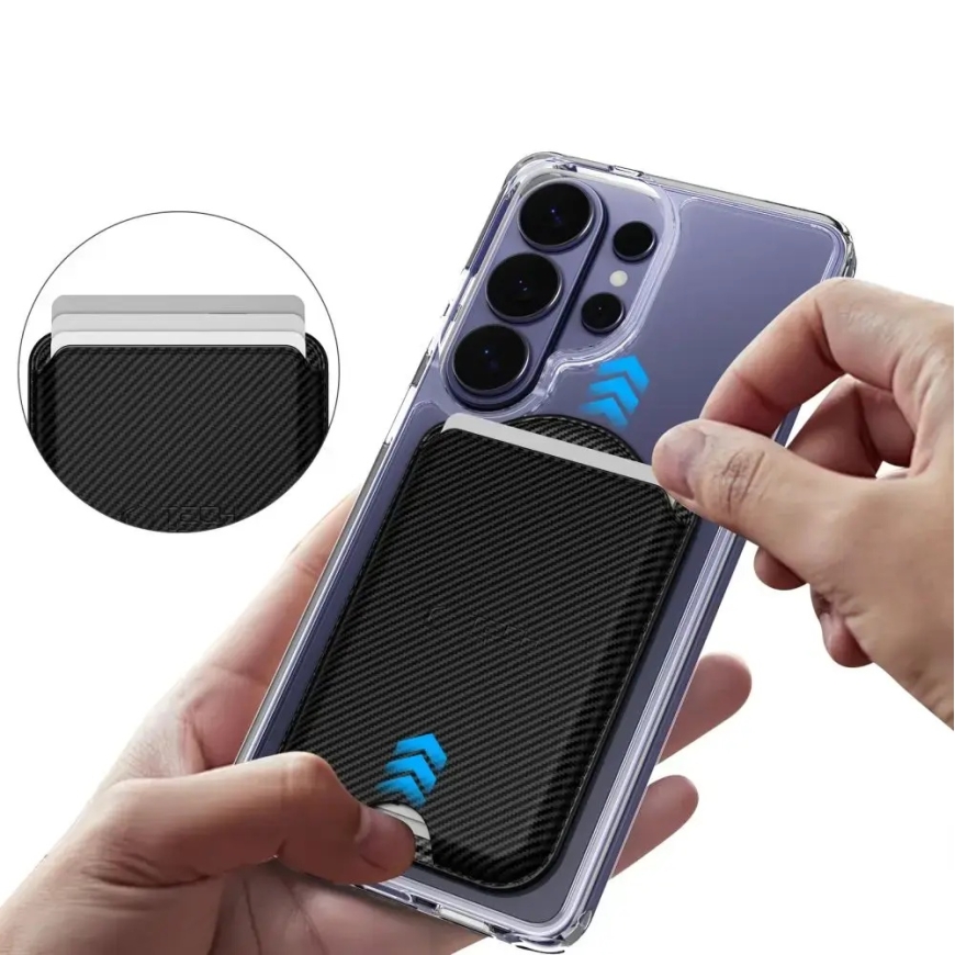 Tech-Protect CH02 MagWallet MagSafe magnetinė piniginė telefonui - anglis – 4