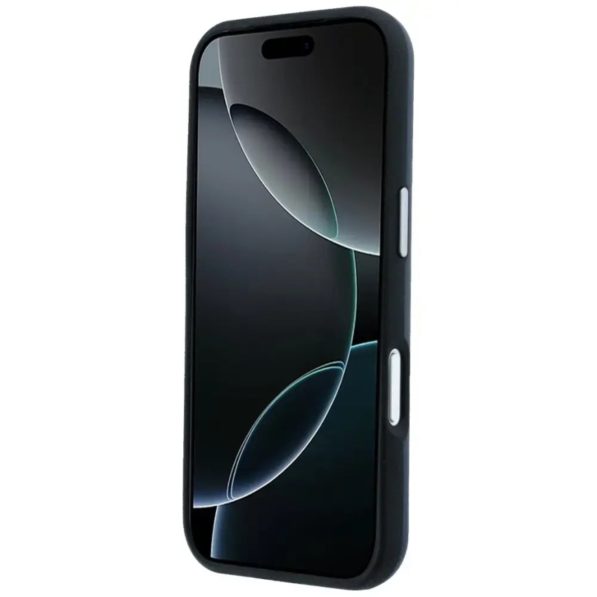 Mercedes Leather Semi Wrap Iconic Line telefoni ümbris MagSafe toega iPhone 17 Pro tumesinine – 5