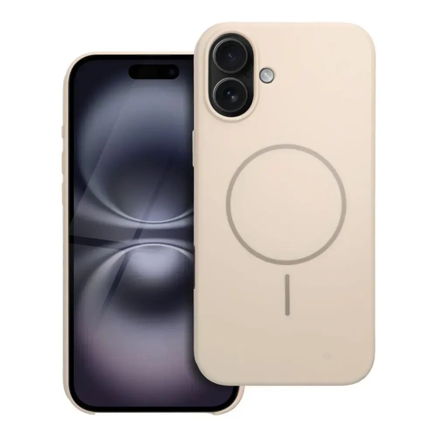 Premium Glossy Mag чехол с поддержкой MagSafe для телефона iPhone 16 Plus белый