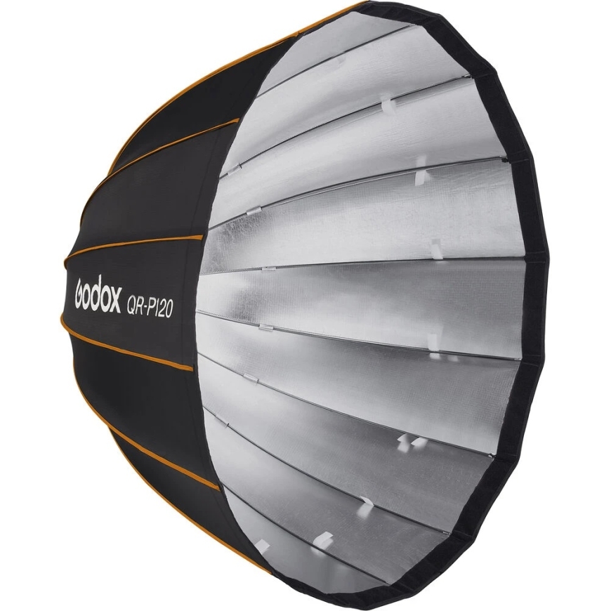 Valgustitehnika - Godox Quick Release Parabolic Softbox QR PF120, Profoto kinnitusega, hõbe – 4