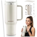 Vacuum Thermos-Mug with Straw 1180 ml Berdsen Cream