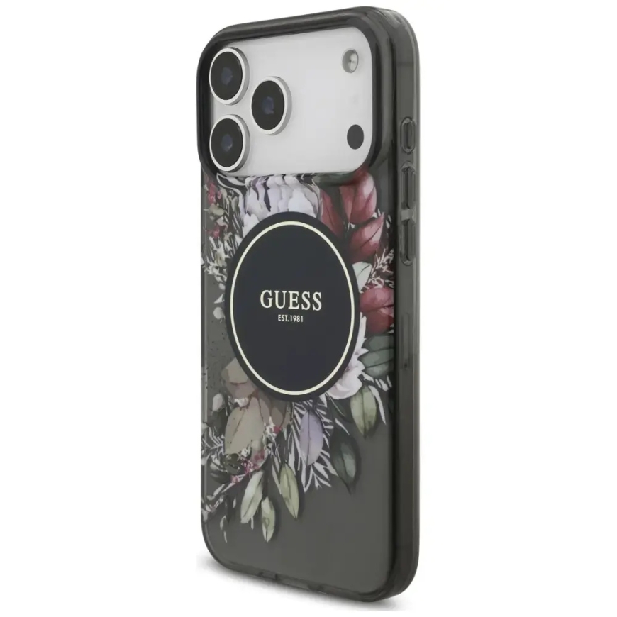 Case Guess IML Flowers Pearl Strap MagSafe iPhone 18 Pro Max / 17 Pro Max must – 3