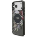 Case Guess IML Flowers Pearl Strap MagSafe iPhone 18 Pro Max / 17 Pro Max musta Case Guess IML Flowers Pearl Strap MagSafe iPhone 18 Pro Max / 17 Pro Max musta