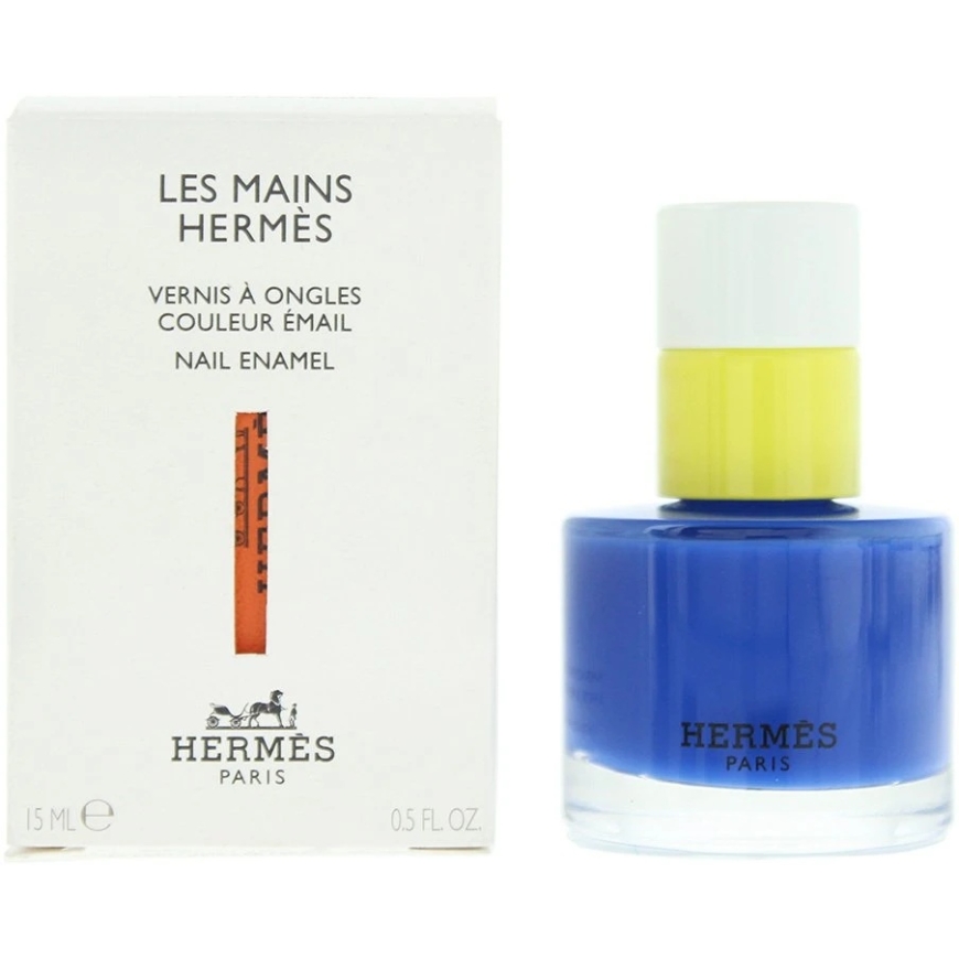 Hermes Paris Nagu laka 62 Bleu Electrique / Nude, 15 ml – 3