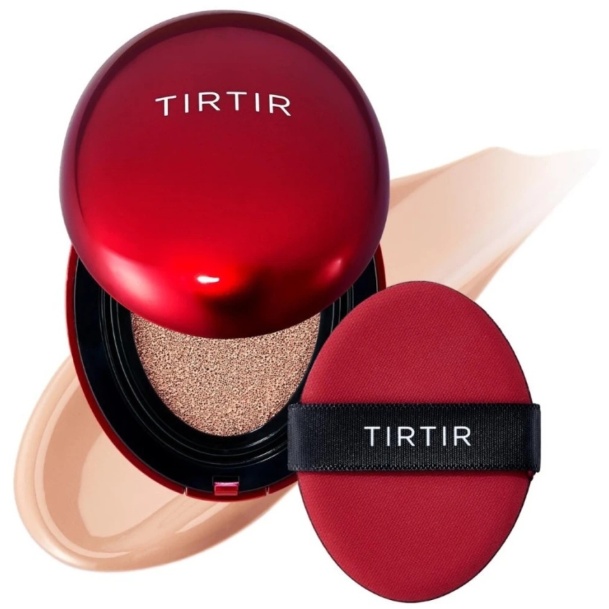 Tirtir Mask Fit Красная Подушка SPF 40 PA++ тональная подушка, оттенок: 22C Персиковый коричнево-желтый, 18 г