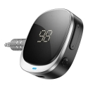 AUX Bluetooth Jack 3,5 mm Hoco adapteris ar ekrānu E80 melns AUX Bluetooth Jack 3,5 mm Hoco adapteris ar ekrānu E80 melns