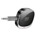 Адаптер AUX Bluetooth Jack 3,5 мм Hoco с дисплеем E80 черный Адаптер AUX Bluetooth Jack 3,5 мм Hoco с дисплеем E80 черный