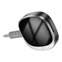 Adapter AUX bluetooth Jack 3,5 mm Hoco with display E80 black Adapter AUX bluetooth Jack 3,5 mm Hoco with display E80 black