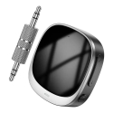 AUX Bluetooth Jack 3,5 mm Hoco adapteris su ekranu E80 juodas AUX Bluetooth Jack 3,5 mm Hoco adapteris su ekranu E80 juodas