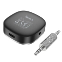 Adapter AUX bluetooth Jack 3,5 mm Hoco with display E80 black Adapter AUX bluetooth Jack 3,5 mm Hoco with display E80 black