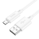 Hoco X88 andmeedastus- ja laadimiskaabel | USB-A kuni Micro USB | 12W | 1m | valge Hoco X88 andmeedastus- ja laadimiskaabel | USB-A kuni Micro USB | 12W | 1m | valge