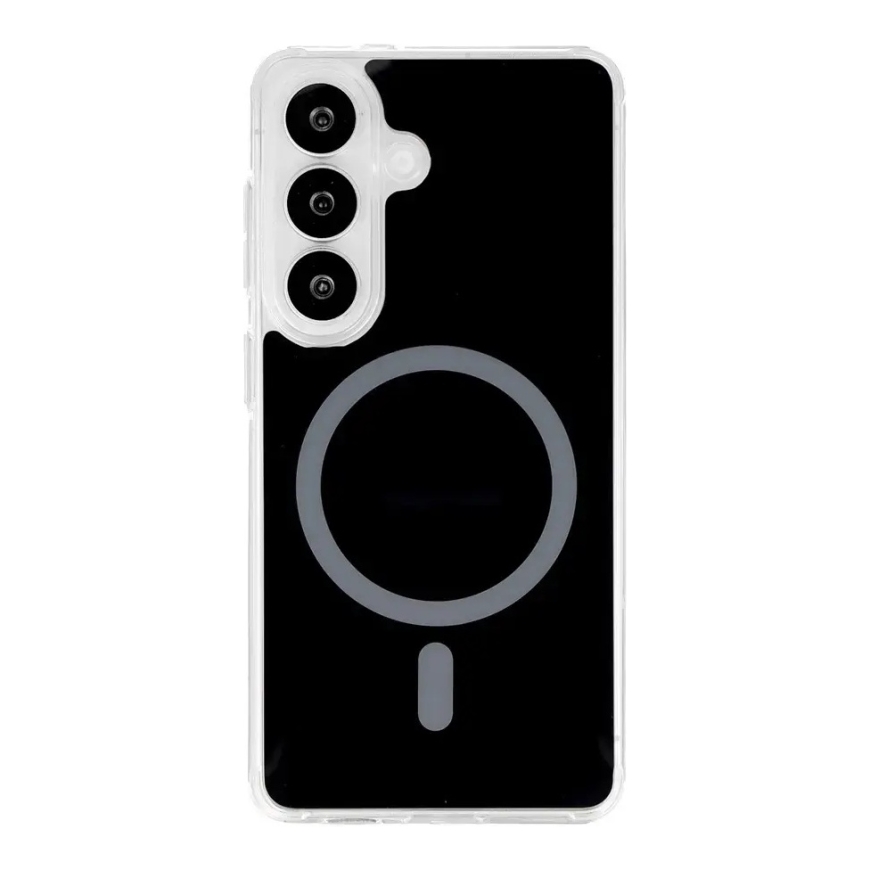 Glossy phone case with MagSafe support for Samsung Galaxy S24 (S921) | S25 (S931) black – 2
