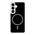 Glossy phone case with MagSafe support for Samsung Galaxy S24 (S921) | S25 (S931) black