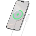 Įkroviklis belaidis Hoco CW63 Qi2 baltas Įkroviklis belaidis Hoco CW63 Qi2 baltas