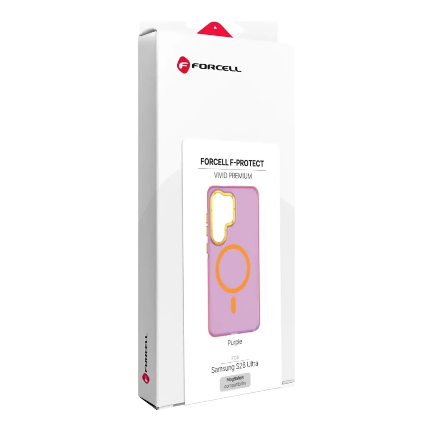Suojakotelo Samsung A17 / A18 Forcell F-Protect Vivid Premium, yhteensopiva MagSafen kanssa violetti – 5