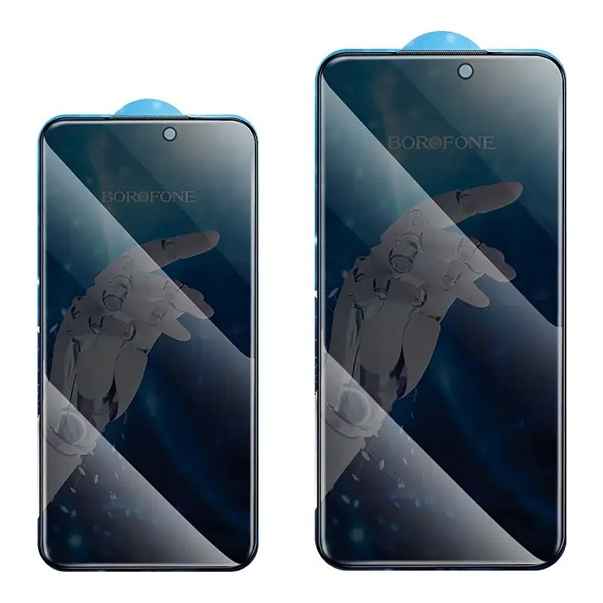 Borofone BF7 Diamond Armor Full Screen Anti-spy karastatud kaitseklaas telefonile iPhone 17 Pro Max (privaatsusefekt) (10 tk.)
