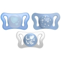 Chicco Soothing Pacifier Micro Silicone Night 2pcs 0-2m