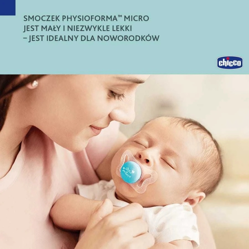 Chicco Čiulptukas nusiraminimui micro silikon nieb 2vnt. 0-2m – 5