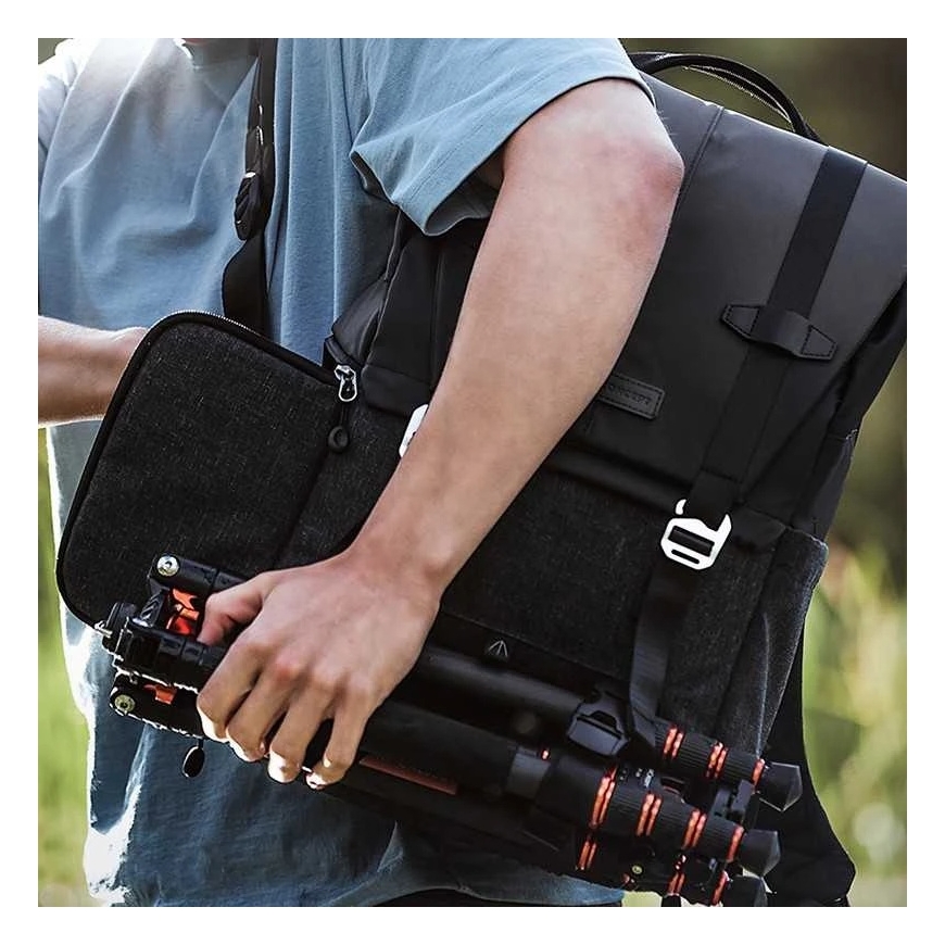Krepšys - K&F Concept BETA 20L, Nešiojamojo kompiuterio kišenė 15.6", Pilkas – 5