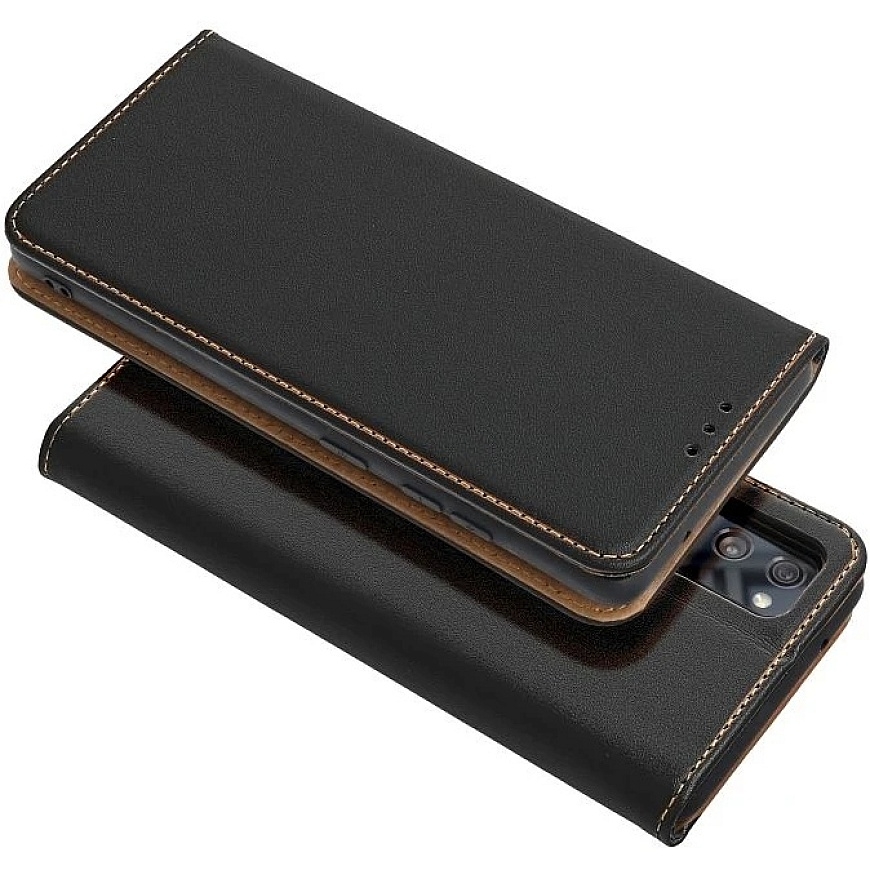 OEM Flip Case for Xiaomi Redmi 17 4G / 17 5G EU Smart Pro Book, leather, black – 3