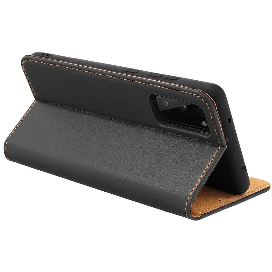 OEM Vāciņš ar atloku Xiaomi Redmi 17 4G / 17 5G EU Smart Pro Book, ādas, melns – 4