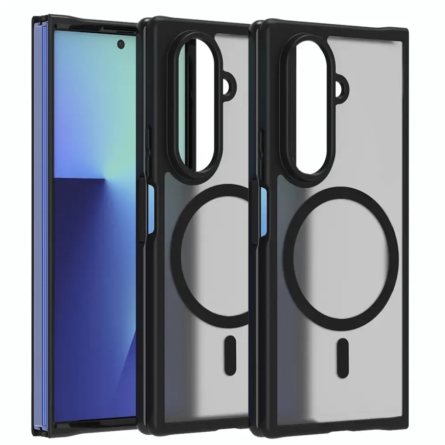 Full Matte telefoni ümbris MagSafe toega Samsung Galaxy Z Fold 8 (F971) must