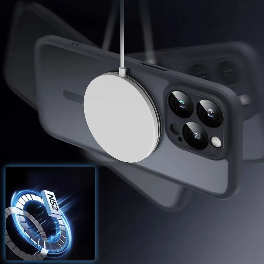 Full Matte maciņš ar MagSafe atbalstu telefonam Samsung Galaxy Z Fold 8 (F971) melns – 4