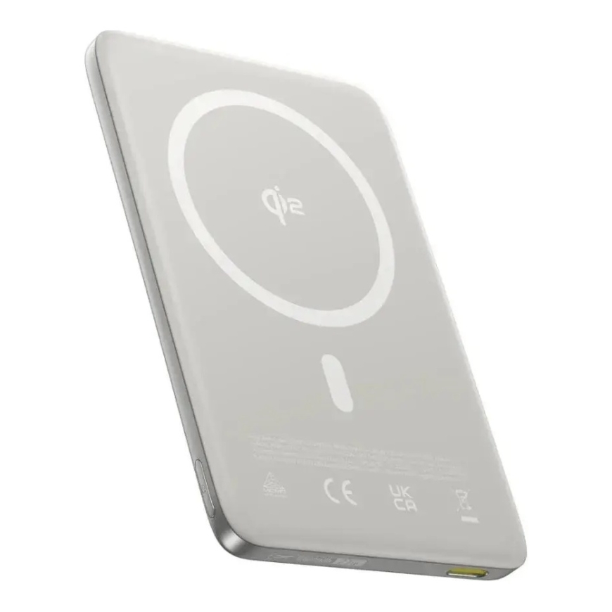 LiPo PowerBank 10000mAh 27W belaidis Qi2 įkroviklis su magnetu Magsafe Titanium ultraplono PicoGo AM41 BASEUS