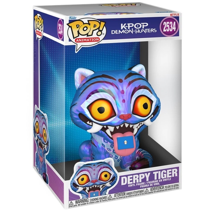 Фигурка Funko POP Jumbo KPop Demon Hunters Derpy Tiger